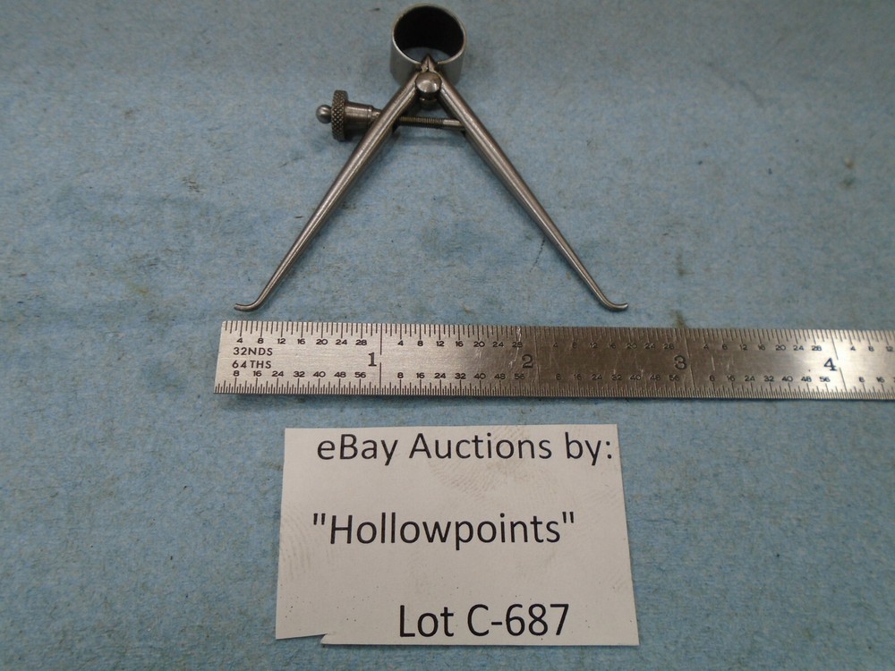 Lufkin 142 ToolMakers 2" Inside Caliper Round Leg Solid Nut for Machinist C687