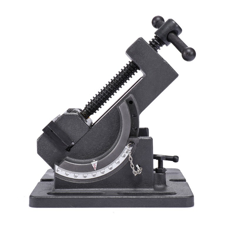 Tiltable Flat Vise 0-90 Degree Guide Bar Angle Vise Drilling Machine