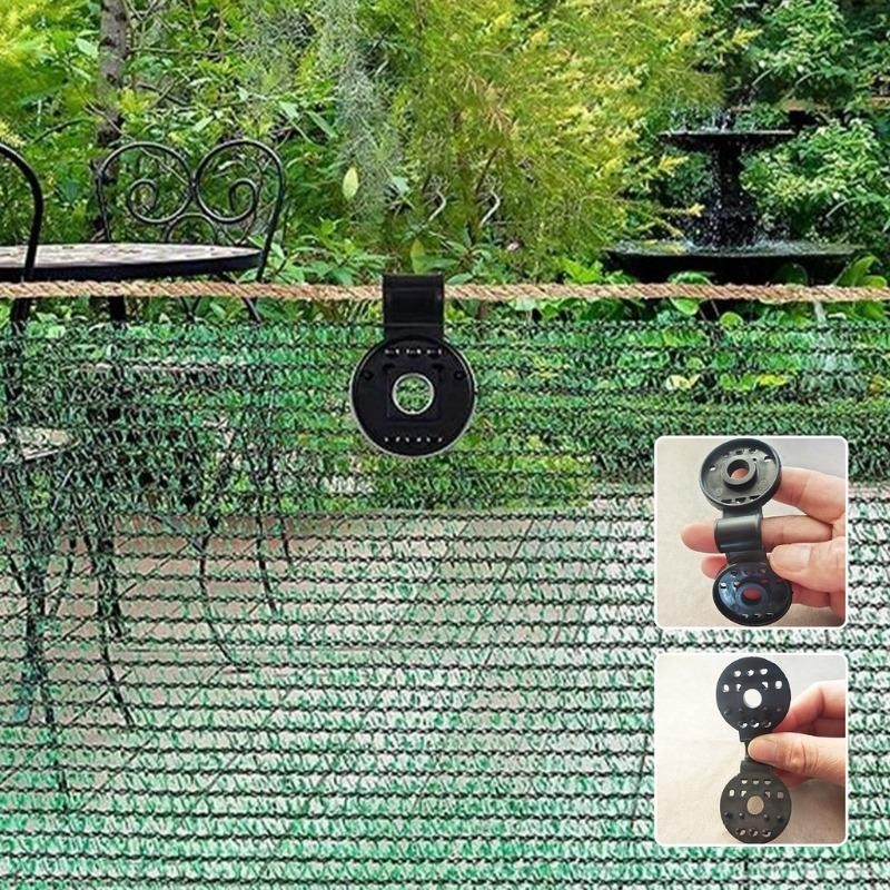 30~200pcs Shade Cloth Clips & Grommets for Garden Net Mesh Sunblock Covers