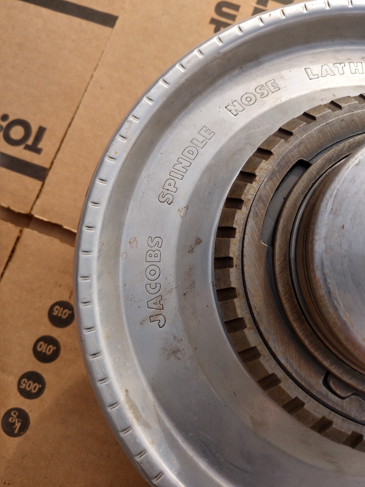 JACOBS #91-T0 RUBBER FLEX COLLET SPINDLE NOSE LATHE CHUCK w/ L0 MOUNT