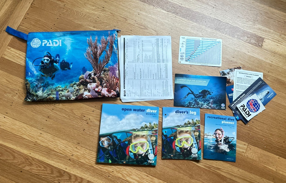 Scuba Diving PADI Open Water Crew Pak - Course Materials Set