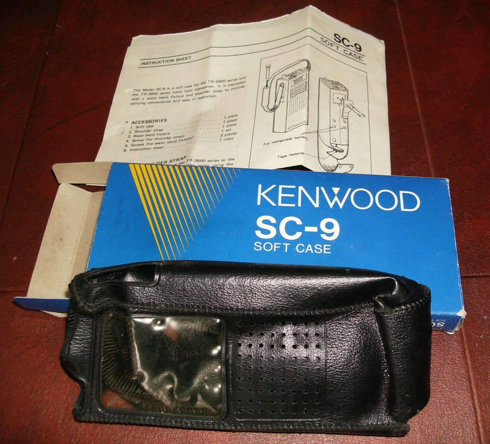 Kenwood TR-2600A Manual + Free SC-9 Case