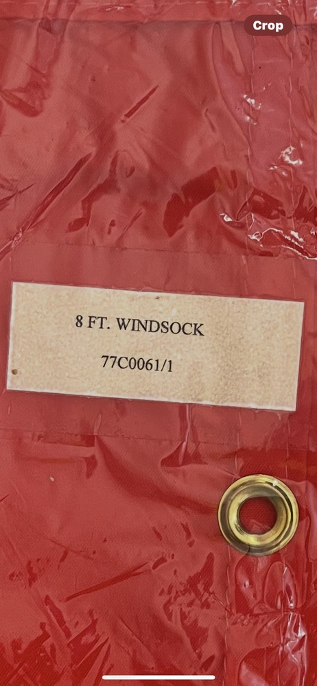 Airport Windsock Orange Replacement Windsock 18in X 96in