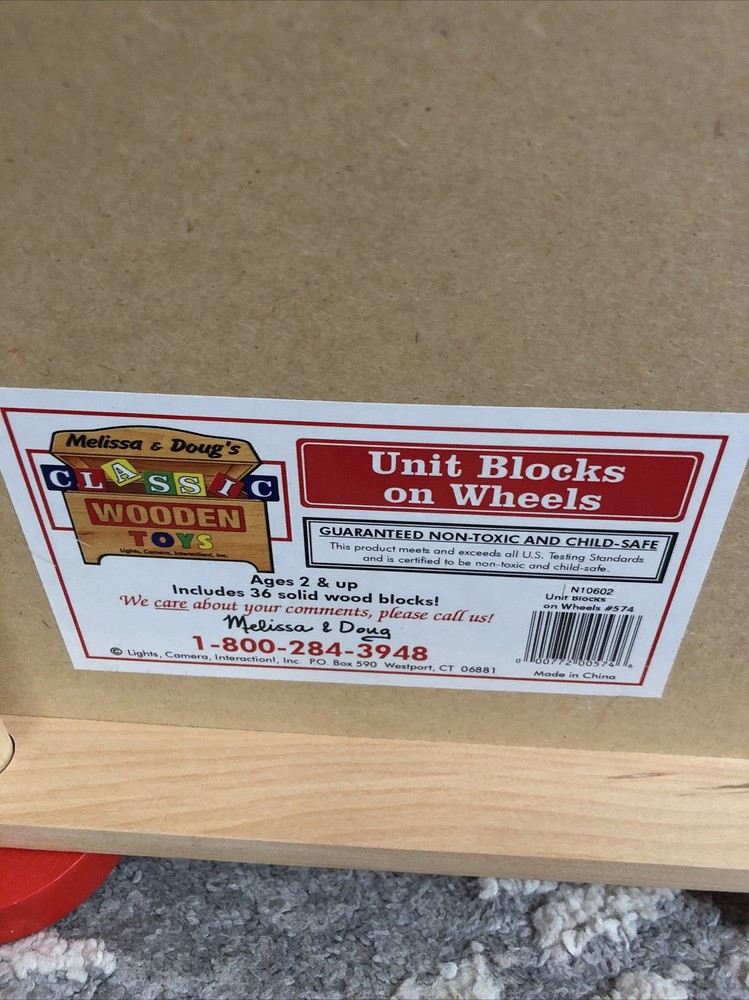 Melissa & Doug Unit Blocks on Wheels