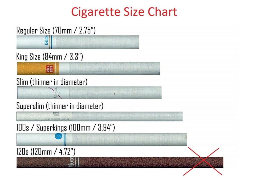 Victorian Style Cigarette Case Double Sided King & 100s Plain Pattern 4x2inch