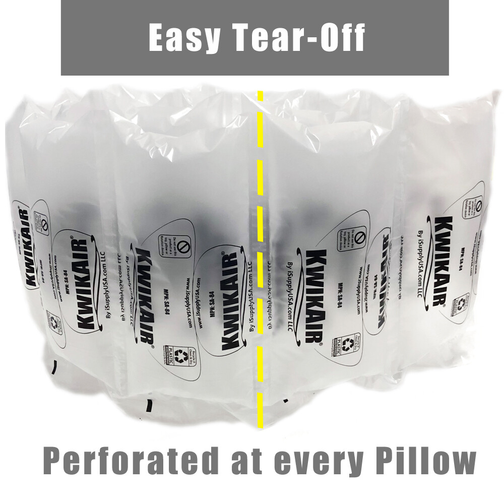 4x8 Air Pillows 342 COUNT 40 GAL Void Fill Packaging Shipping Packing Bubble