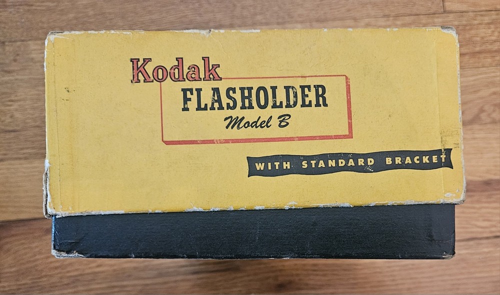 Kodak Flasholder Model B With Flash Guard And Bracket With Box