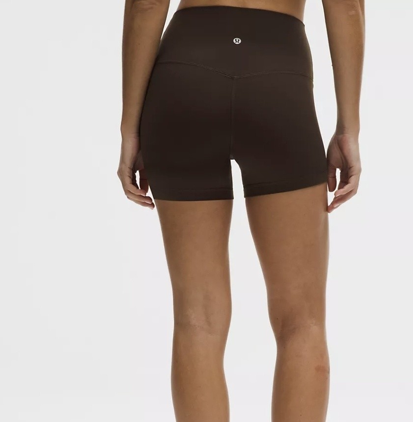 Lululemon Align No Line™ High-Rise Short 4" Size 8 Walnut Crunch