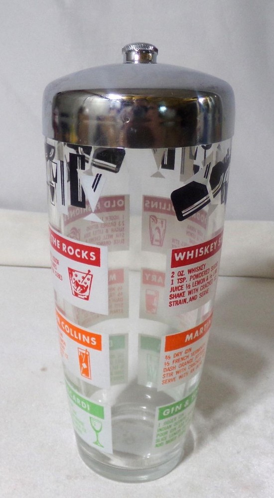 Art Deco Mid Century Modern Cocktail Shaker
