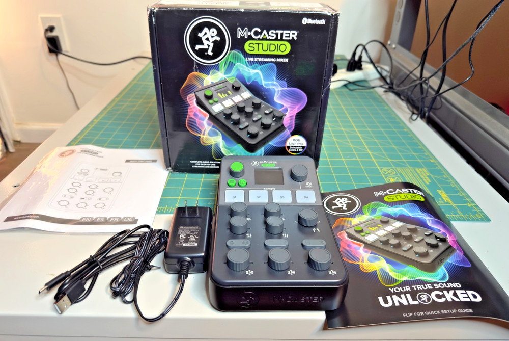 Mackie M-Caster MCaster Studio Live Streaming Mixer with Sampler - Black