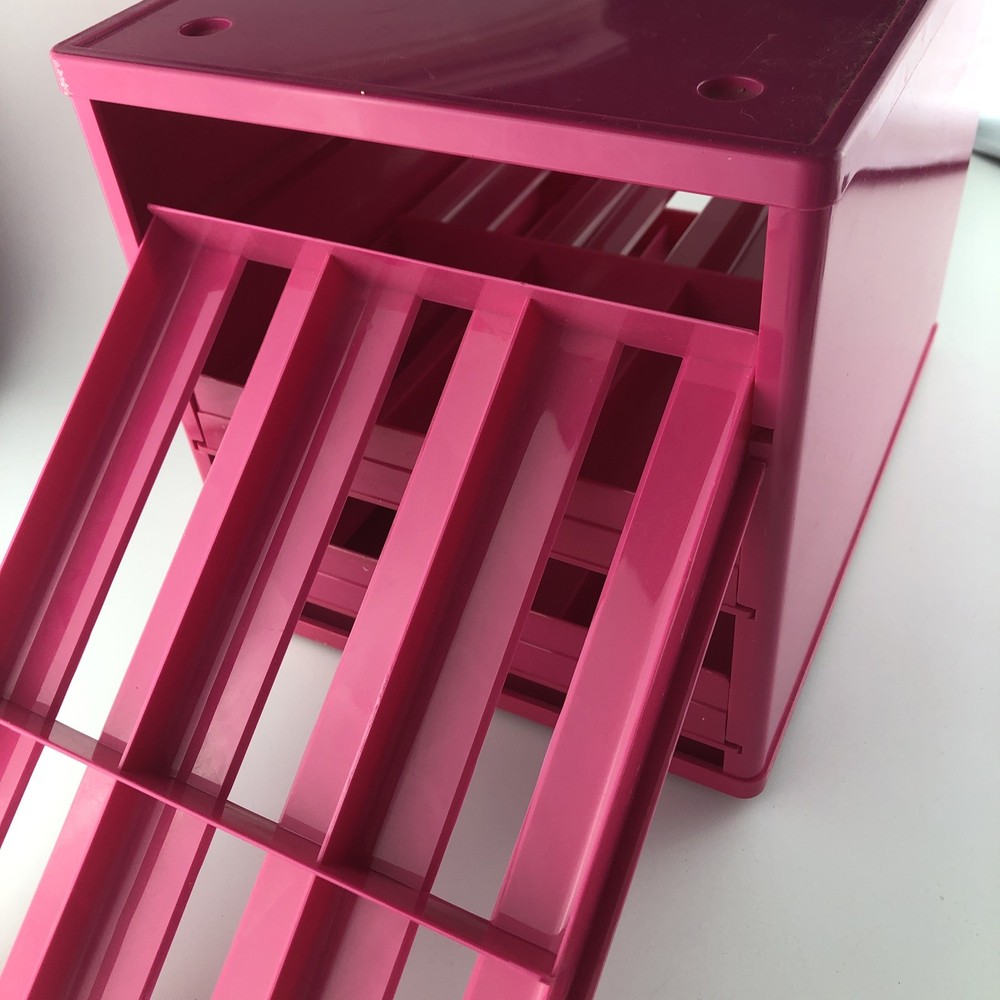 Craft Stack Washi Tape Holder Pink w/three drawers