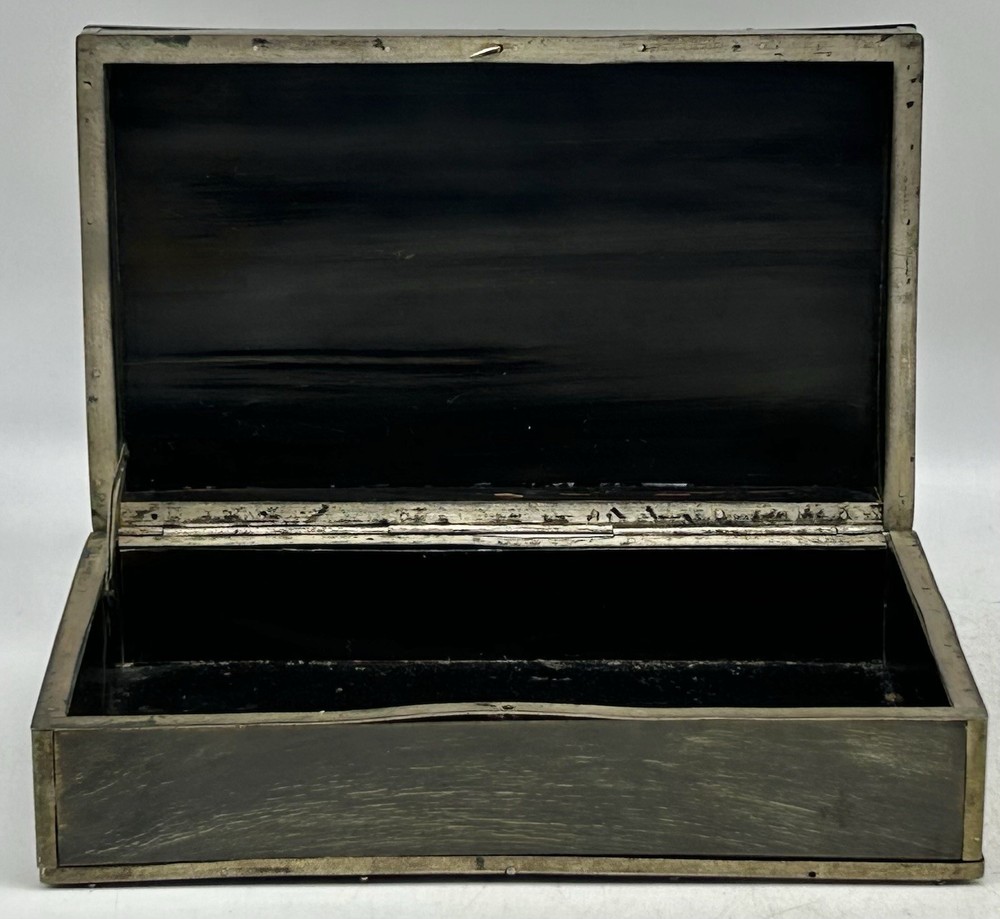 Buddhist Gau Prayer Box, Silver, Lacquer, Repousse, Ghau