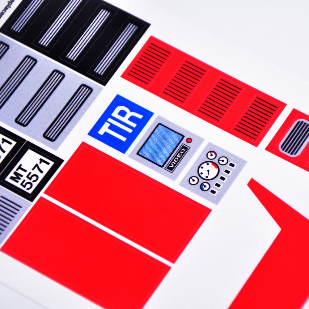 Replacement sticker for set 5571 Precut sticker