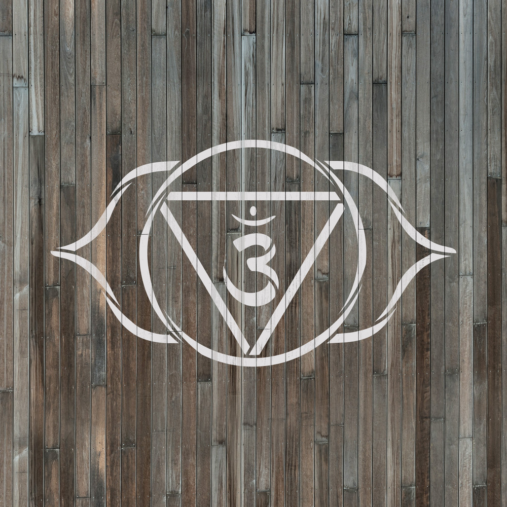 Ajna Third Eye Chakra Stencil