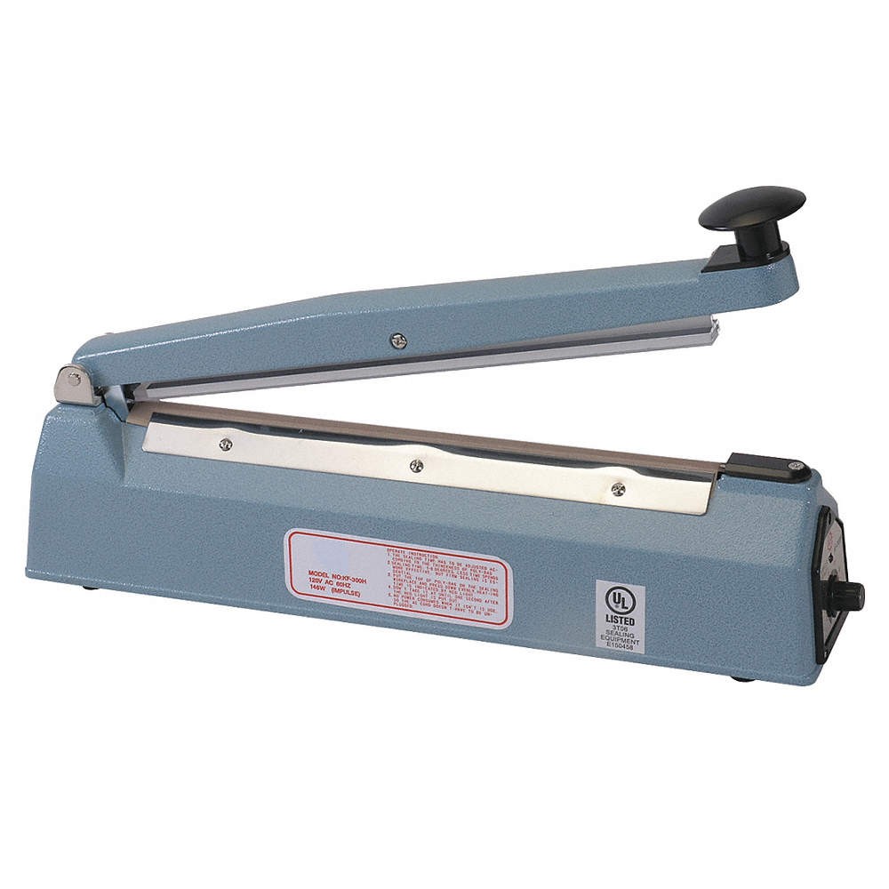 GRAINGER APPROVED 2LED7 Poly Bag Sealer,Countertop Mount,Hand Op 2LED7