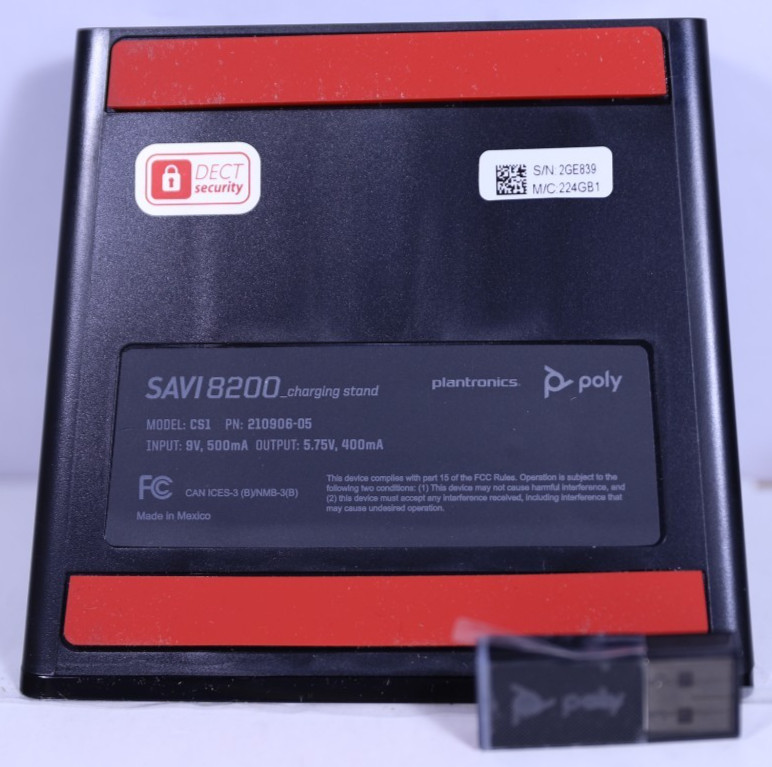 OPEN BOX- Poly Savi 8210 UC 209213-01 Wireless DECT Headset Mono USB-A PC Mac