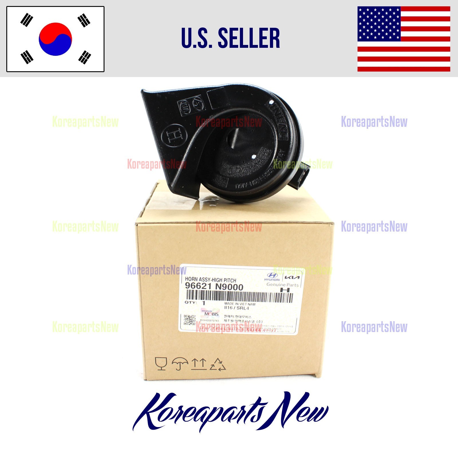 Horn Assembly High Pitch 96621N9000 ⭐OEM⭐ Hyundai Tucson 2022-2024