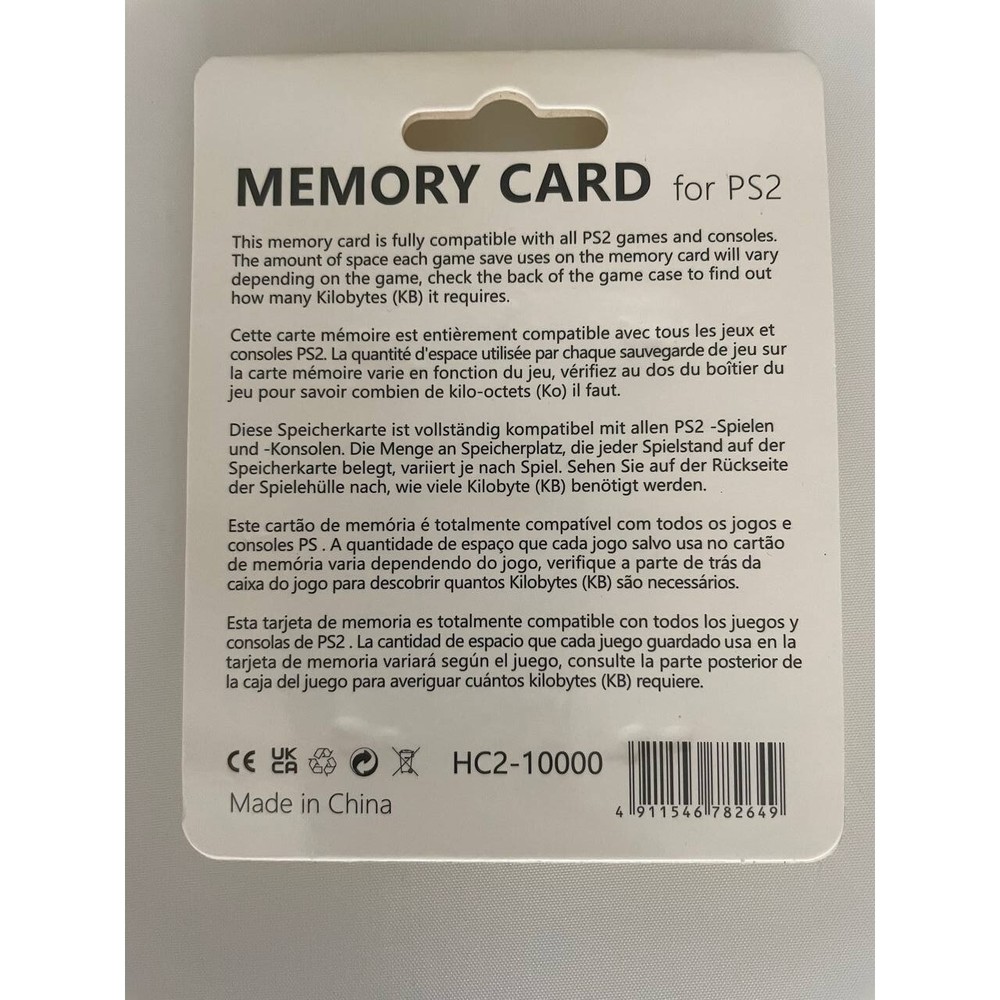 256MB Megabyte Memory Card For PS2 PlayStation 2