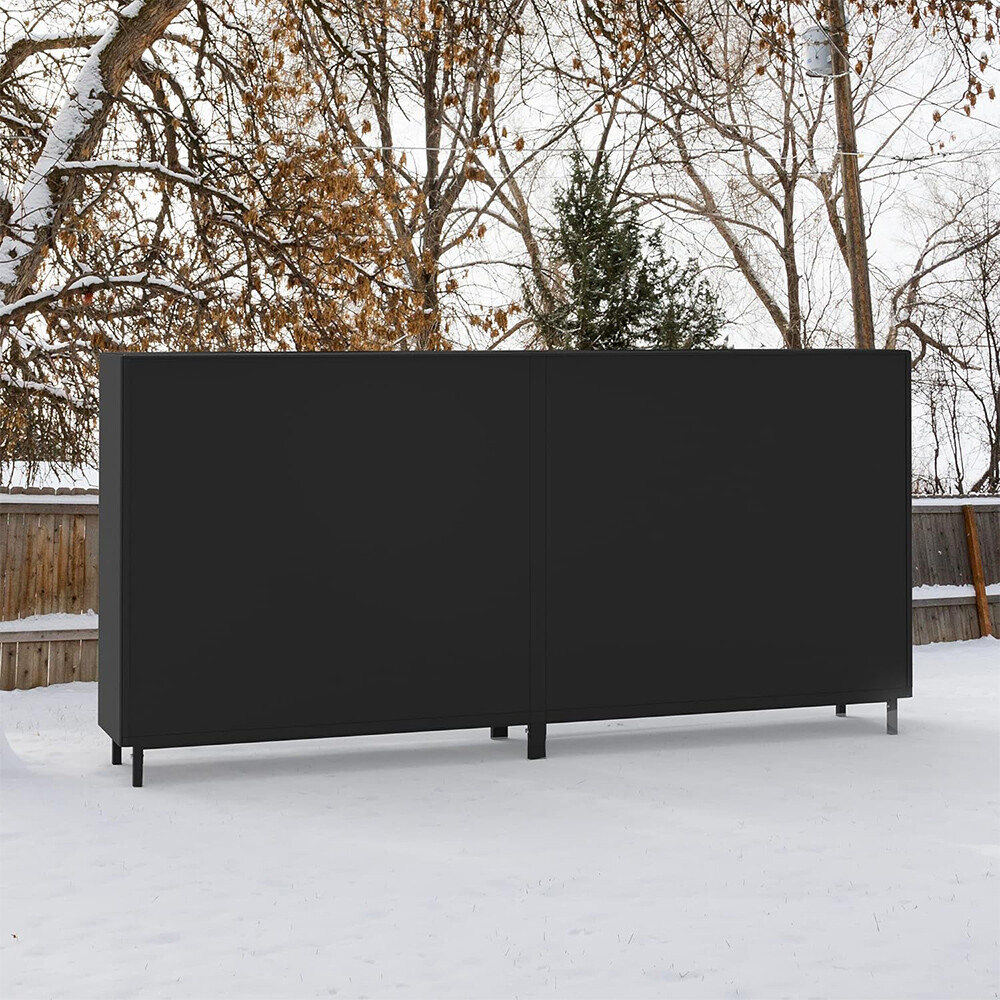 8ft Firewood Log Rack Cover Waterproof Wood Storage Holder Heavy Duty Outdoor