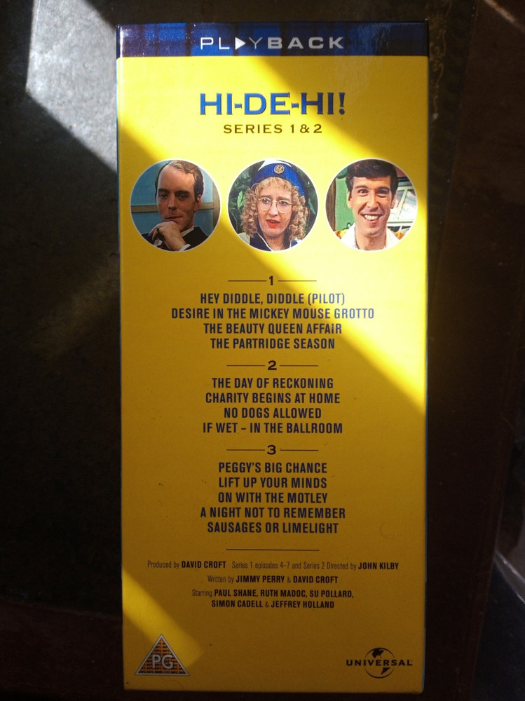 Hi-De-Hi Series 1 & 2 VHS, tested