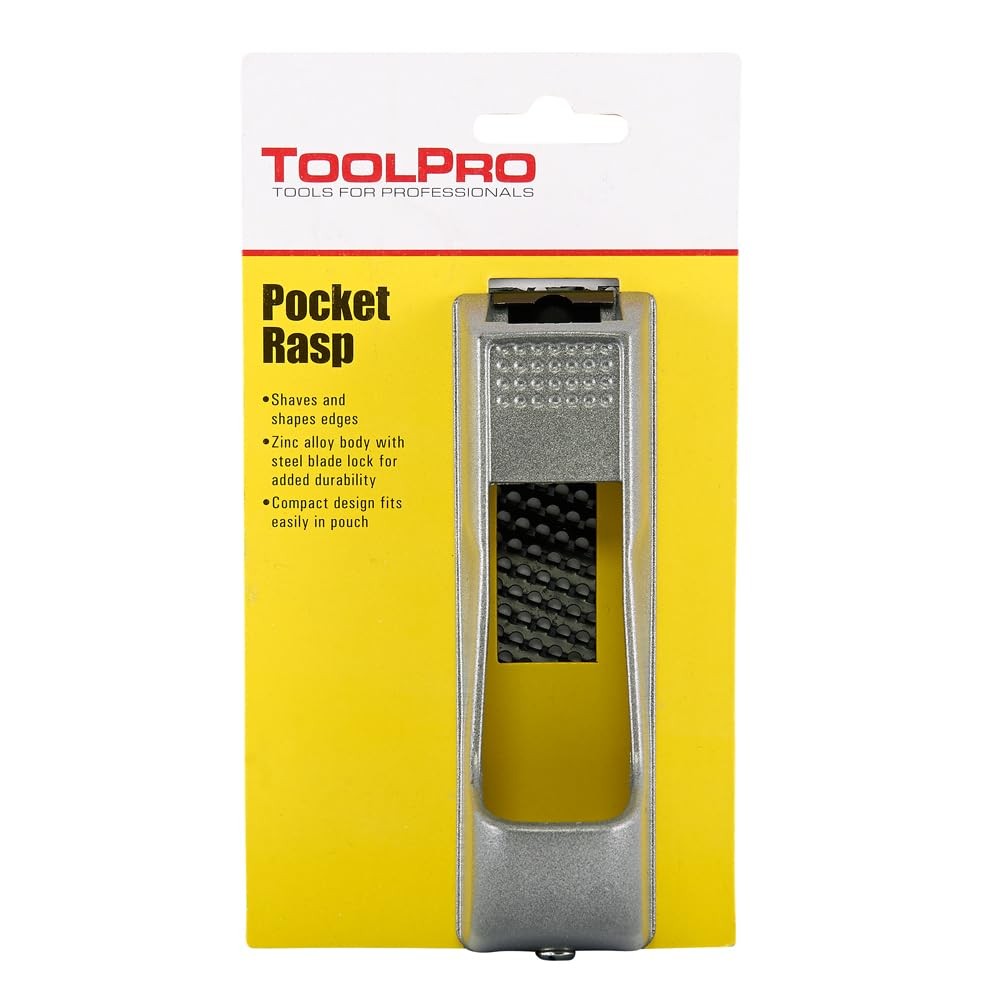 ToolPro Drywall & Ceiling Tile Pocket Rasp with Replaceable Blade - Grey