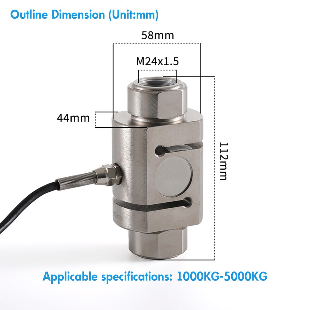 S Load Cell Sensor with Indicator Display Test Force Weight Supply AC100-240V