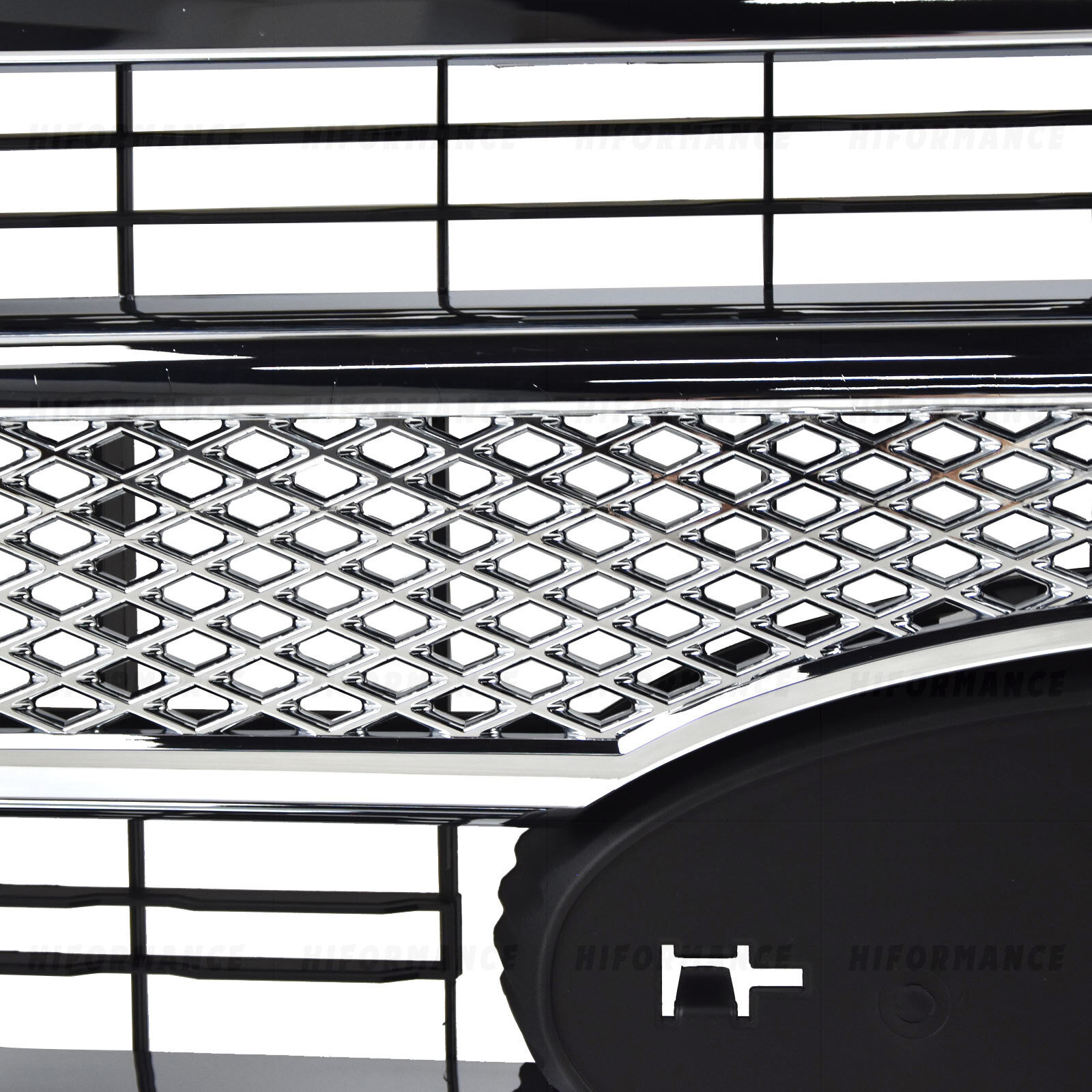 Platinum Front Grille Upper Grill Chrome For 2011-16 Ford F-250 F350 Super Duty