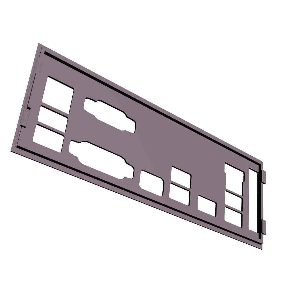 Asus A520M-E I/O Shield, 3D Printed, IO Backplate