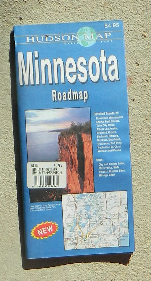 Hudson Map Co., Minnesota Roadmap (2005, folded map)