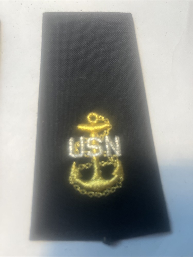 US Navy CPO/E7 Soft Shoulder Marks Chief Petty Officer USN