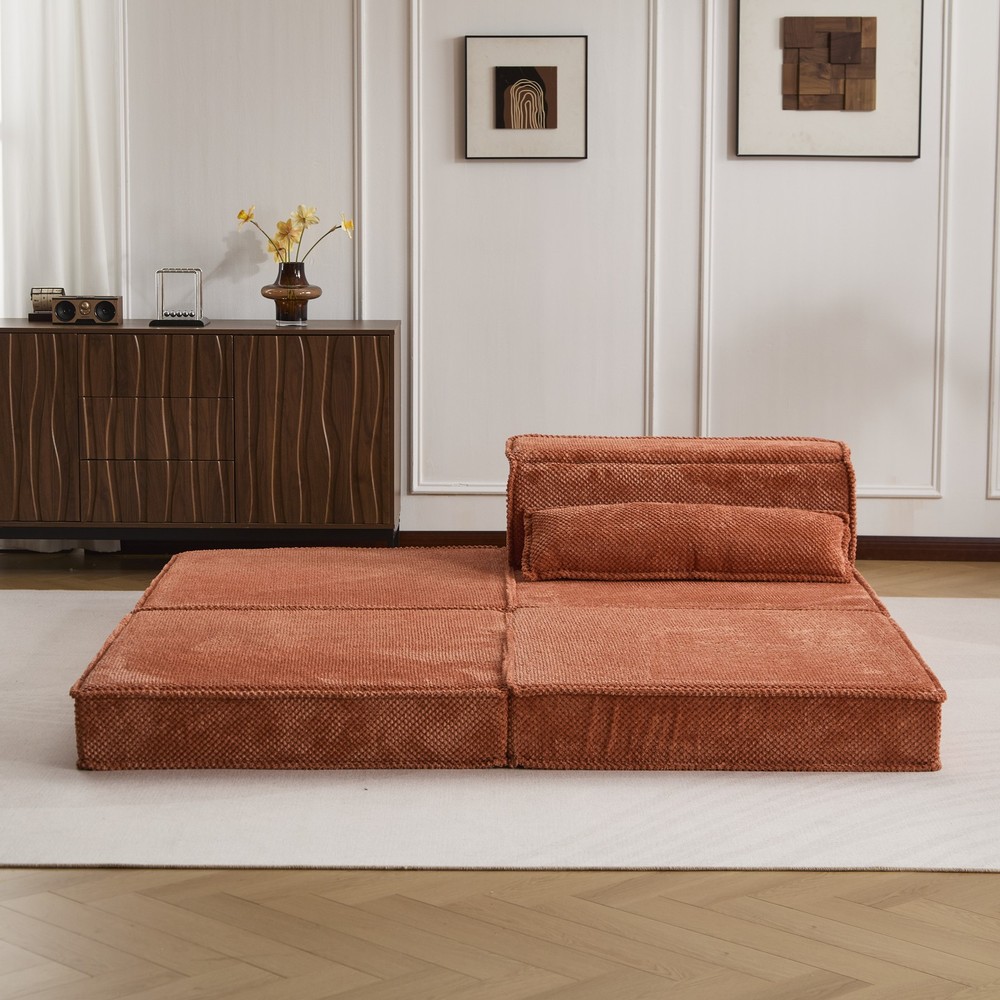 Compression Mahjong Sofa,Convertible Floor Sofa Bed,DIY Boneless Modular Sec