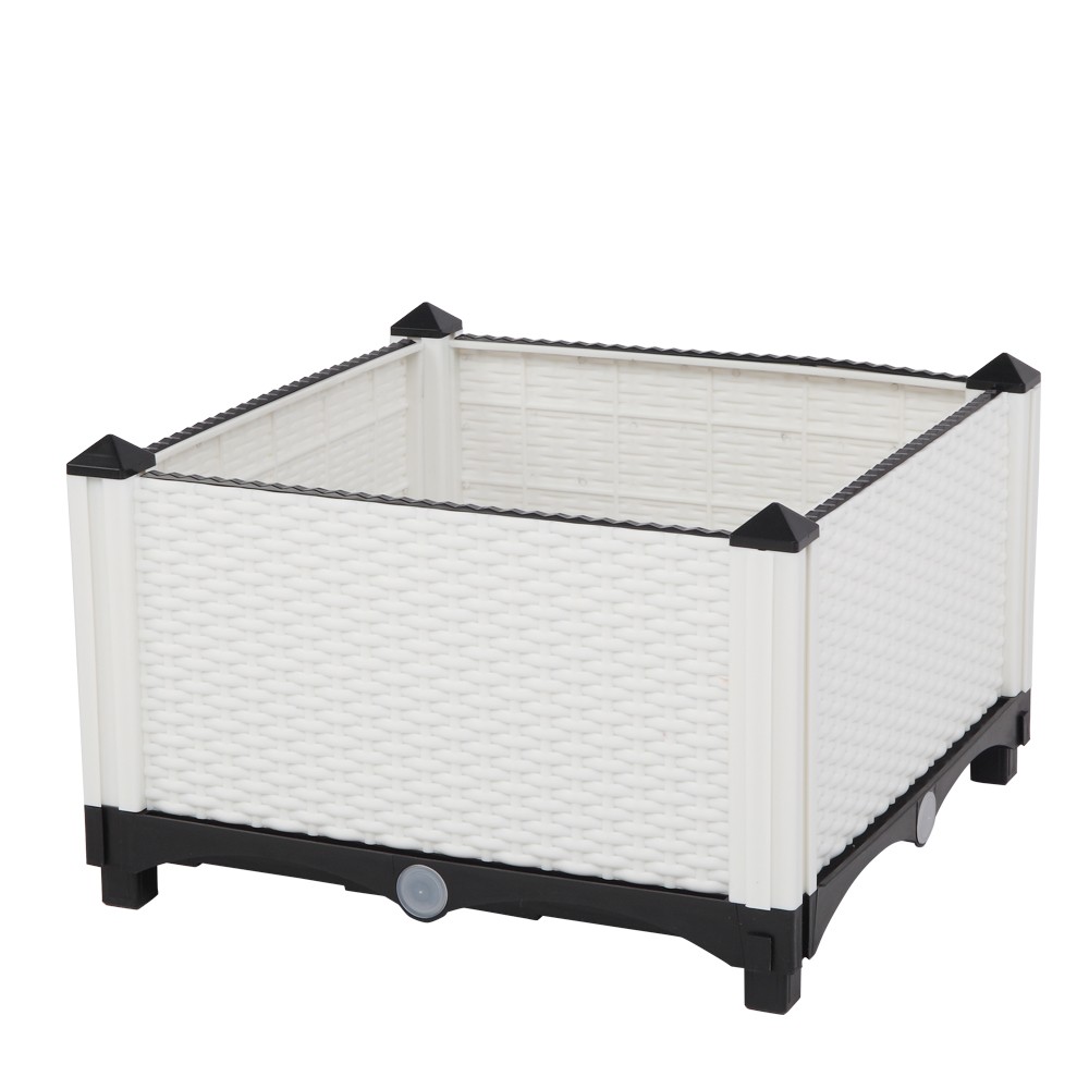 2Pcs Free Splicing Injection Planting Box White