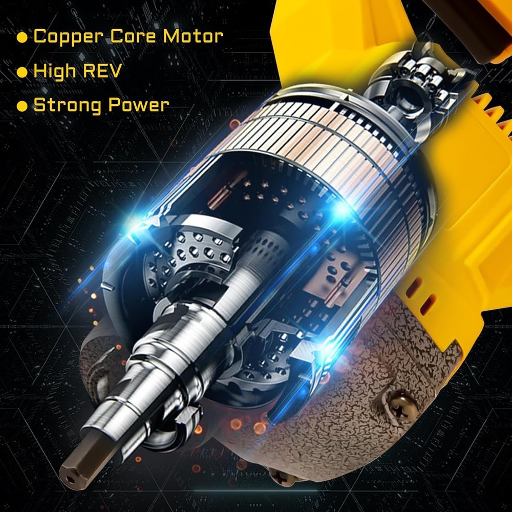 Handheld Concrete Vibrating Tool, Compatible with Dewalt 20V Battery......