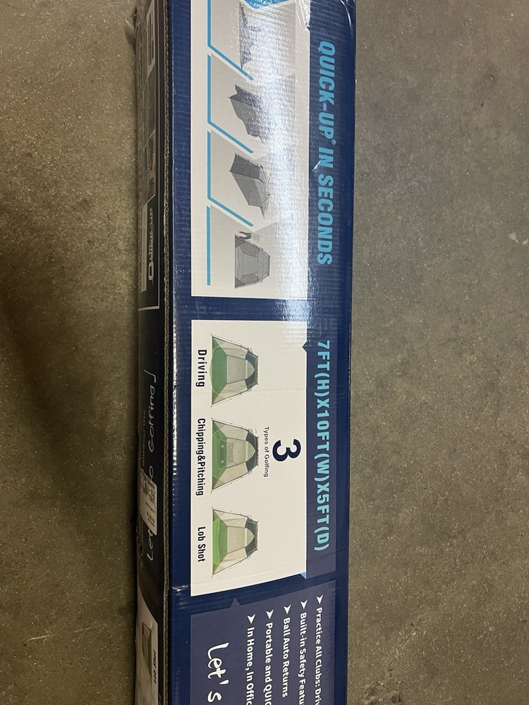 Quick-Up Golf Cage Tent Range Slice Guard Chipping Net Hitting Practice