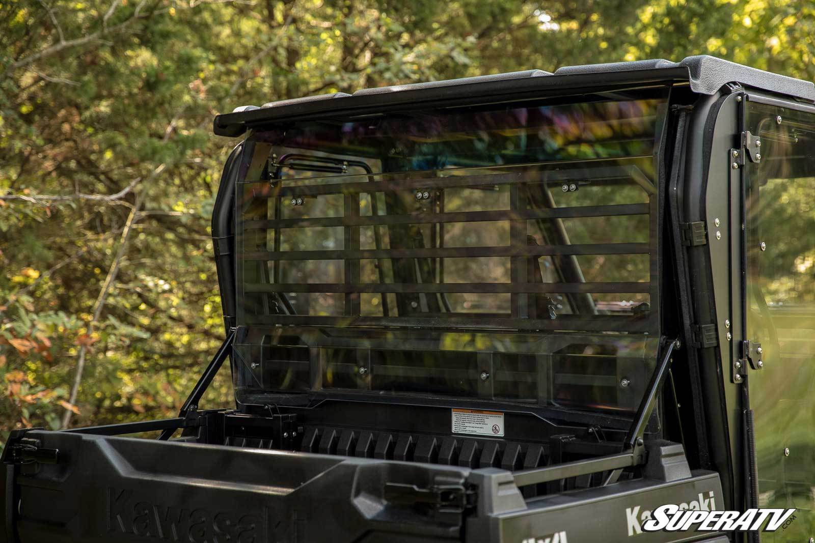 SuperATV Light Tint Rear Windshield for Kawasaki Mule Pro FXT / DXT (2015+)