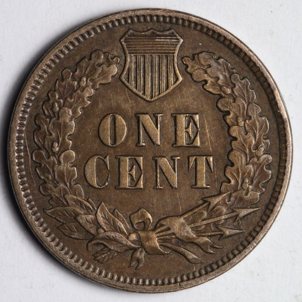 1906 Indian Head Cent Penny AU+/UNC E218 DOC