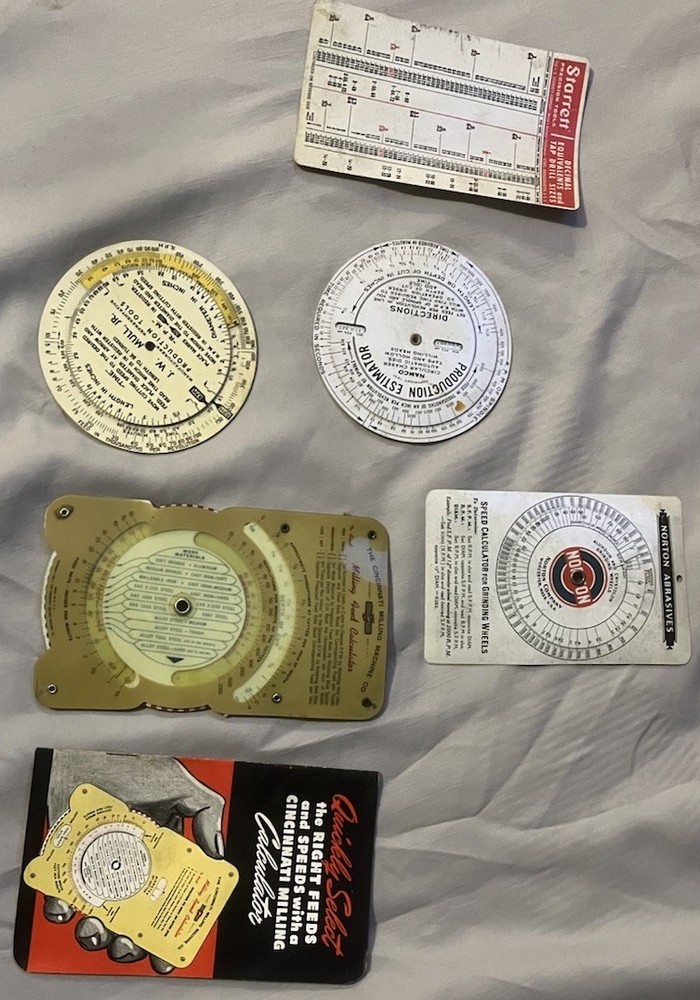 Vintage Tools:Graph,Scale,Speed Calculator,Table,Compass,Measure,Estimator