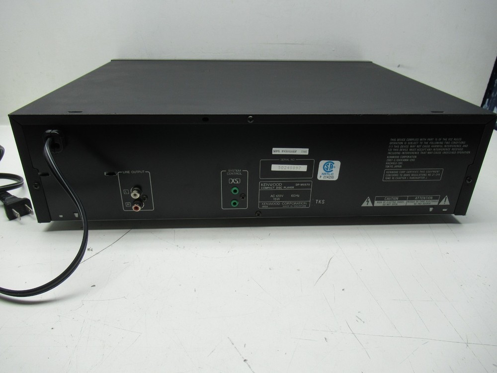 Kenwood Multiple Compact Disc Player DP-M5570 No Remote