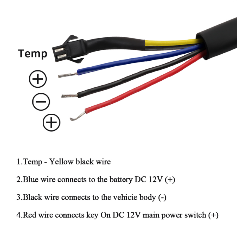 koso Motometer Engine temperature Volt Time 3 in 1 LED Display NORXI Automatic