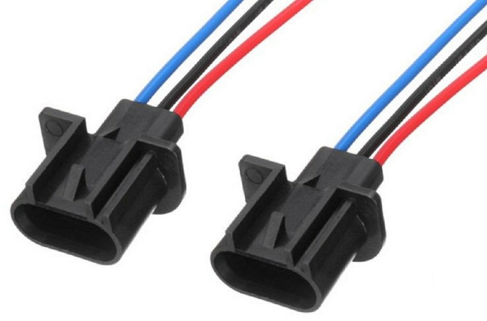 Extension Wire Ceramic 9008 H13 Two Harness Head Light Replacement Plug Adapter