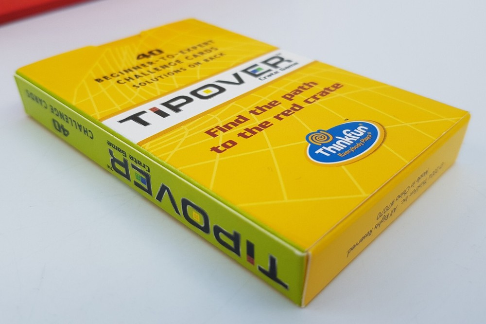 ThinkFun Tipover Tip Over Crate Logic Puzzle Game Strategy Challenge Stem 8+