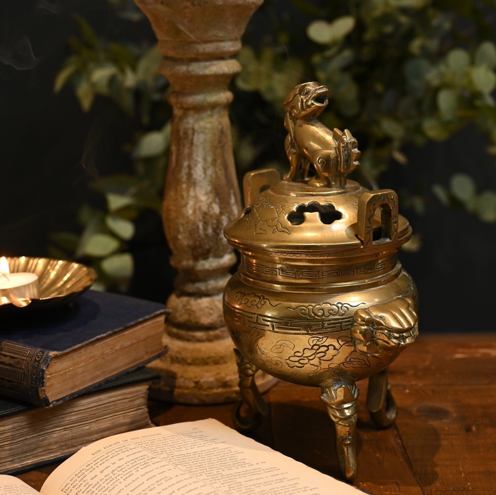 Vintage Foo Dog Incense Burner