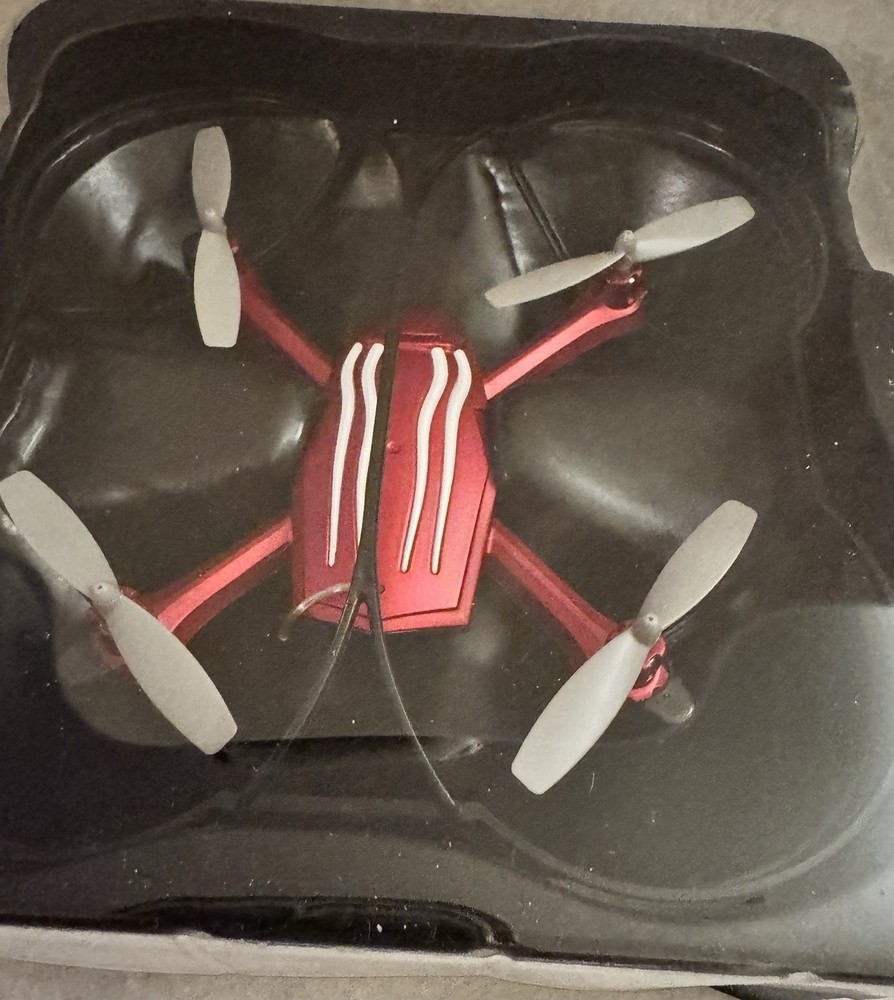 ROCKET RC AIR CRAWLER PALM SIZED HIGH PERFORMANCE DRONE RED-BOX HAS SOME DAMAGE