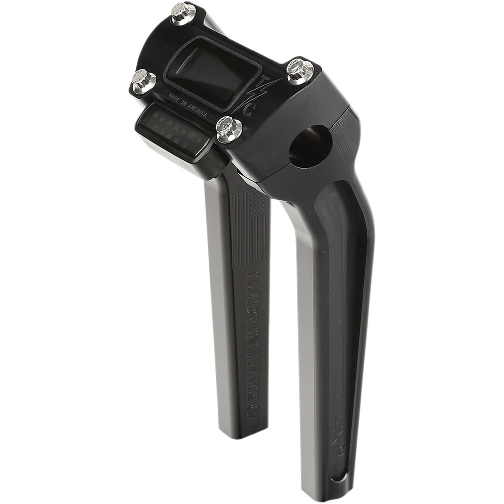 Black - 9-1/2"  Pullback Handlebar Riser with Gauge Cut-Out TSC-9500-1