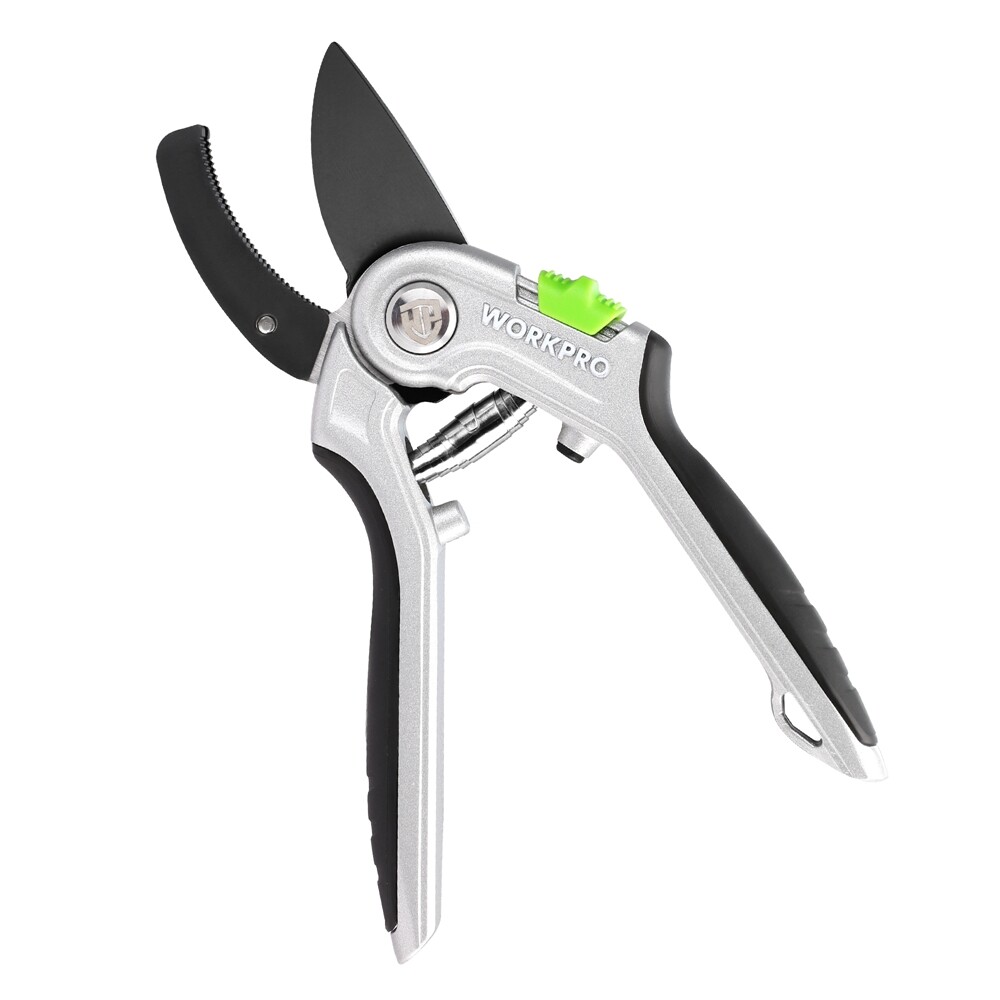WORKPRO Garden Anvil Pruning Shears, 8" Heavy Duty w/Ergonomically Design Handle