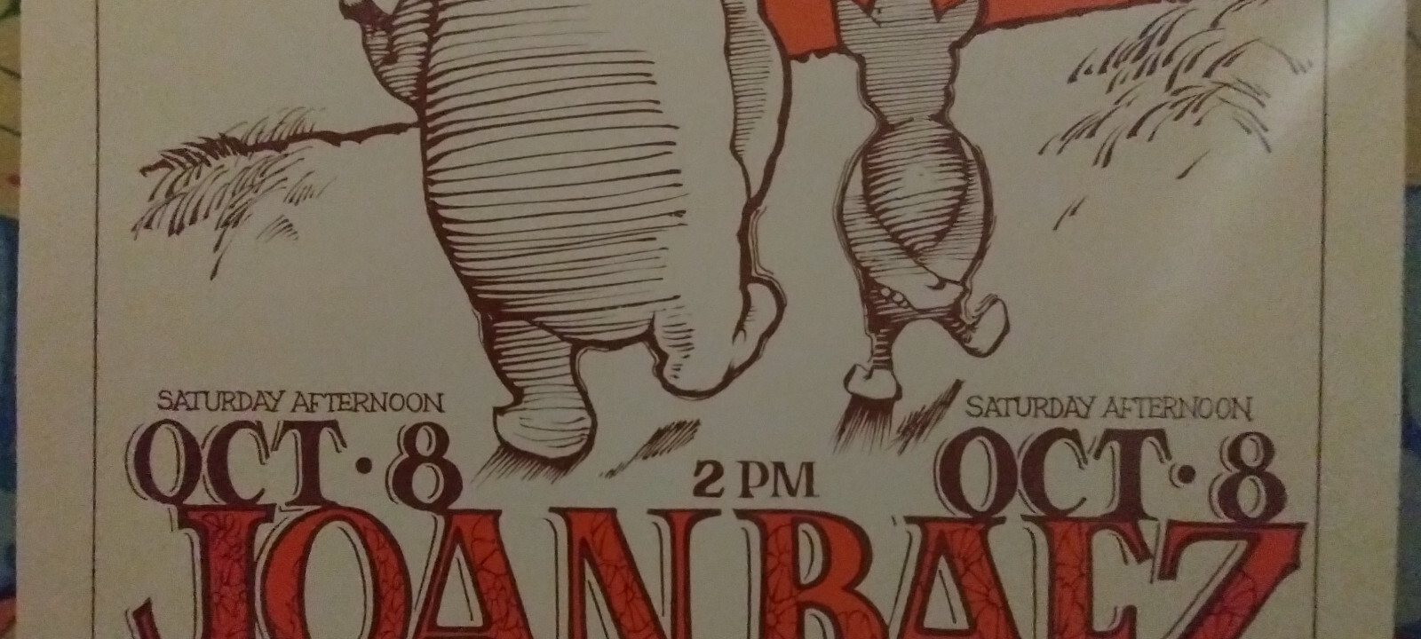 Grateful Dead Joan Baez Stanley Mouse Peace 1966 Vintage Poster