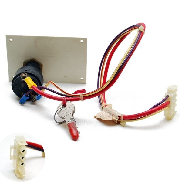 Boat Ignition Switch Panel | 3 Pin 4 x 2 5/8 Inch Black Plastic