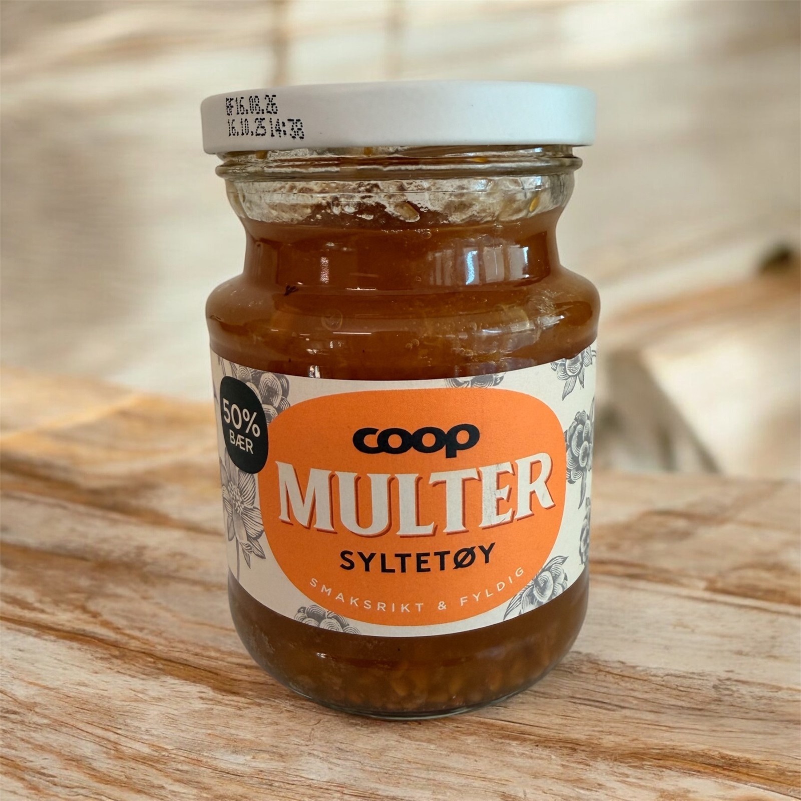 Cloudberry Jam from Norway Hjortronsylt, Hilla, Molte, Multe, Moltebeeren 370 g.