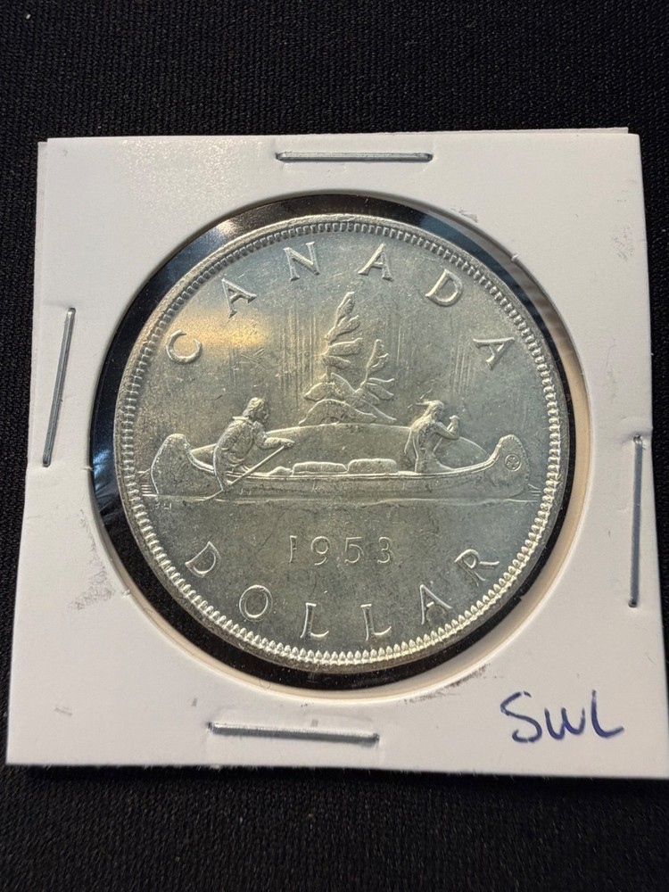 1953 gem Canadian Silver Dollar Coin