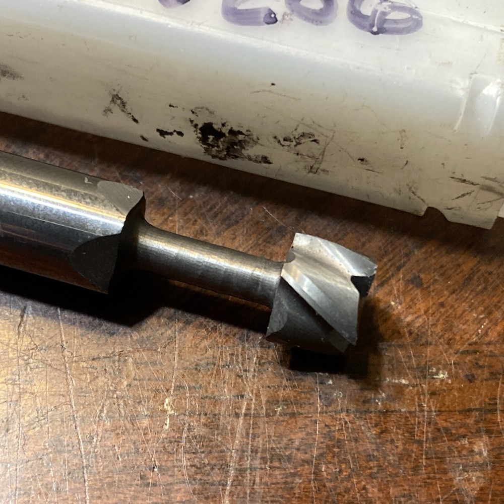 Used Solid Carbide Keyway Cutter 3/8 x .286 105821546 (D12)